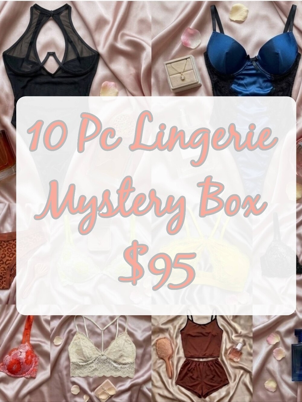 10 Pc ✨ NWT Lingerie Mystery Box ✨ Savage X Fenty, Frederick's, & Boutique S-3XL